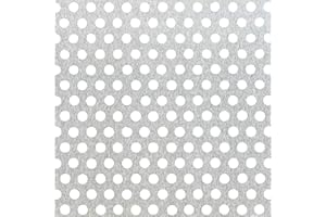 GAH-Alberts 464264 Chapa perforada | Perforación circular | Aluminio, natural | 600 x 1000 x 0,8 mm