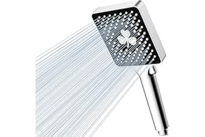 Magichome Pommeau de douche haute pression avec 6 modes, pommeau de douche universel pour basse pression d'eau, avec fonction de réglage d'une seule main