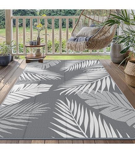 Tapis D'extérieur Hanse Home Tropical - Design Floral, Öko-Tex, Résistant UV, Pour Terrasse Et Jardin