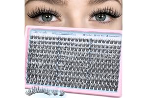 Obeyalash Naturlig ögonfransförlängning kluster lashes Wispy 240 st C | Individuella falska ögonfransar Wispy Lashes Cluster 8–14 mm, DIY ögonfransförlängning för nybörjare