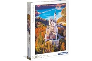 Clementoni - 39382 - Puzzle 1000 Elementów High Quality Collection - Neuschwanstein