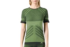 Risalti Camiseta Termica Mujer Manga Corta Energy - Camiseta Manga Corta Mujer Elástica y Transpirable, Ropa Interior Mujer, Camiseta Interior Mujer Sin Costuras - Made in Italy