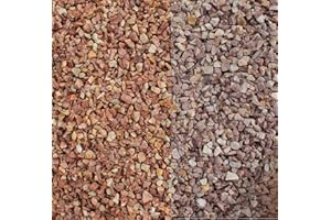 HOYO TECHNOLOGY GMBH Granitsplitt rot 20 Kg 16-22 mm Granit Splitt Zierkies Gartenkies Teichkies Waschkies