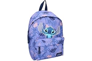 VADOBAG Mochila STITCH Your're My Fav de Disney Lilo & Stitch - Mochila para niños | Escuela | Guardería - Dimensiones 37 x 26 x 12 cm, violeta, talla unica