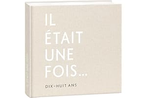 mintkind Livre de naissance bébé 0-18 ans – Album d'anniversaire à compléter, couverture en lin beige, souvenirs précieux, journal de bord pour bébé, étapes importantes et moments marquants