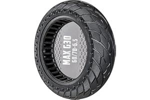 MOOVMOOV Solid Tyre 10x2.5 compatible with Ninebot Max G30 Scooter - Replaces Tubeless Tire 60/70-6.5 - Solid 10 inch Anti-Puncture Tire - Video Tutorial Included