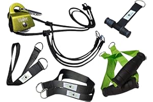 ‎BODYCROSS PREMIUM Schlingentrainer Komplett Set, Made in Germany, geprüft & zertifiziert, 2 Slingtrainer im Krafttraining Set mit Umlenkrolle, Türanker, Befestigung für zuhause und outdoor, 10 Jahre Garantie