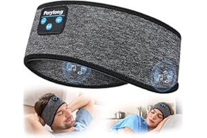 Perytong - Auriculares para Dormir con Bluetooth, Diadema Deportiva, Auriculares inalámbricos para Dormir, Auriculares para Dormir, Auriculares Deportivos, Diadema para Personas Que Duermen de Lado
