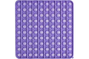 MY PET ELEPHANT Pop it 100 Numbers Sensory Math Manipulative ( Purple ) Large Educational Consecutive Number pop it. This Autism/ADHD Friendly Classroom Supply is Perfect for Home or Primary Classroom
