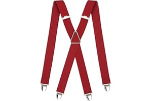 Pierrot Bretelle Uomo Larghe Vintage - Clip molto forti Regolabili Fino A 130cm - Bretelle Uomo Eleganti Artigianali Garantite A Vita