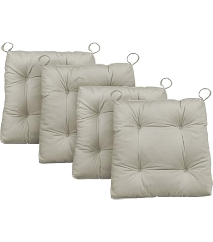 Stoelkussen Basic, met een katoenen bekleding