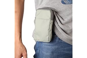 MXFDOKD Handytasche zum umhängen für Herren & Damen PU Leder, Nylon Handy Gürteltasche mit Karabinerhaken, Outdoor Sport Handy Crossbody Gürtel Clip Hülle Klein Gürteltasche Messenger Tasche Wandertasche