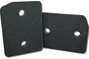 JUMA FILTERTECHNIK JUMA-Filter für Miele Schwammfilter 9164761 Fein/Grob 207 x 157 x 30mm Wärmepumpentrockner Filter Trockner Kondenstrockner Filterschaum Schaumstoff Sockelfilter Sponge Filtermatte(2er-Set)