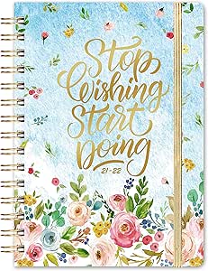 Academic Diary 2021-2022, A5 Week to View Planner from July 2021- June 2022, Perfect Diary for Your Daily Planner, 21.5 x15.5 x1.5 cm