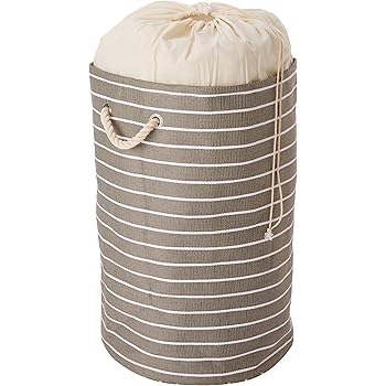 WENKO 35521100 Wäschesammler Maritim rund - Wäschekorb