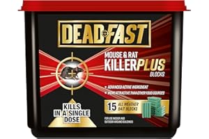 Deadfast Mouse and Rat Killer Plus Poison, 15 Block - Green