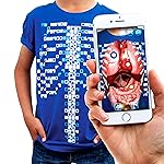 Curiscope - Virtuali-Tee | Maglietta Didattica in Realt&agrave; Aumentata | Uomo: M, Azzurro