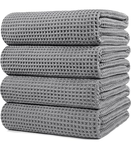 Linnea Drap De Douche 70x140 Cm En Coton Nid D'Abeille - Épaisseur 300 G/m² - Marron