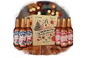 Red Rock Brewery Christmas Beer Gift Set - 6 Bottles of British Beer In A Presentation Box (Christmas Cheers 5.2% & Hoppy Crimbo 4%)