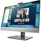 HP - PC Elite Display E243m Monitor 23.8'', Casse Audio e Webcam Integrati, Display FHD IPS Antiriflesso, BrightView, Regolab