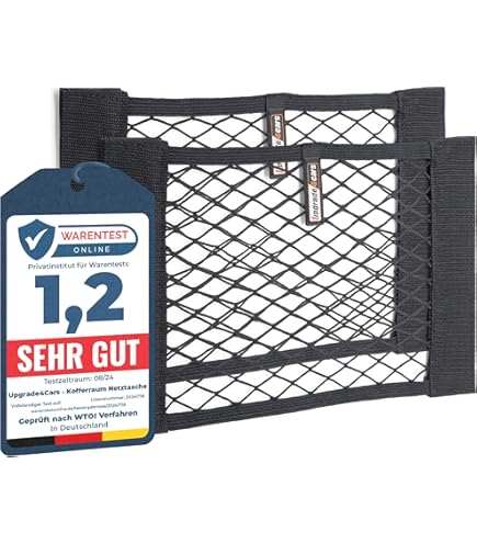 SGERUFZ Auto Kofferraum Netz 2-teilig - Elastische Gepäcknetze 40x25cm Für Auto & SUV