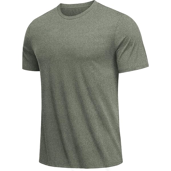 MIER Herren-Workout-Shirt - Schnell Trocknend, Atmungsaktiv, Aus Recyceltem Polyester