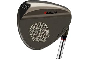 Yamato Juego de Cuñas de Golf 50/52/54/56/58/60, Cuña de Arena Con Cara Fresada Para Giro Alto, Palos Para Hombres y Mujeres, Gran Regalo