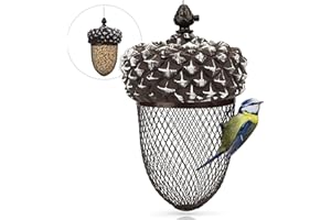 Wildlife Friend I Mangeoire Oiseaux Exterieur - Gland - Mangeoire pour Oiseaux Suspendue - Grande Capacité Distributeur Graines Oiseaux - Nichoir Oiseaux Premium Station Alimentaire.