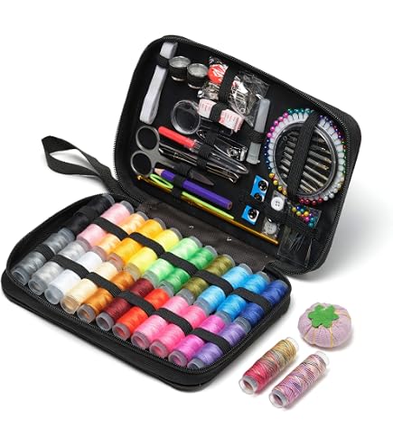 Kit De Couture 230 Pièces GOEDCH - 43 Bobines De Fil, Ciseaux, Aiguilles, Boutons - Mallette Multicouches, Cadeau Débutant - 3