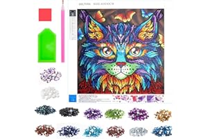 LITTLE GUY Peinture Diamant par Numero Enfants Adultes, Activités Manuelles pour Cadeaux Anniversaire Filles Ado 6-8-10-12 Ans Diamond Painting Kit Jeux Créatifs pour Filles Enfants de 7 8 9 10 11 12 Ans