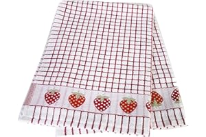Samuel Lamont poli-dri Jacquard Tea Towel Strawberry, Red
