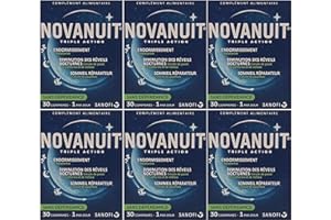 ARKIFACE A Novanuit Sommeil Triple action - Comprimés Sans Dioxide de Titane - 6 Mois de TRAITEMENT - Lot de 6 Boites de 30 Comp (6)