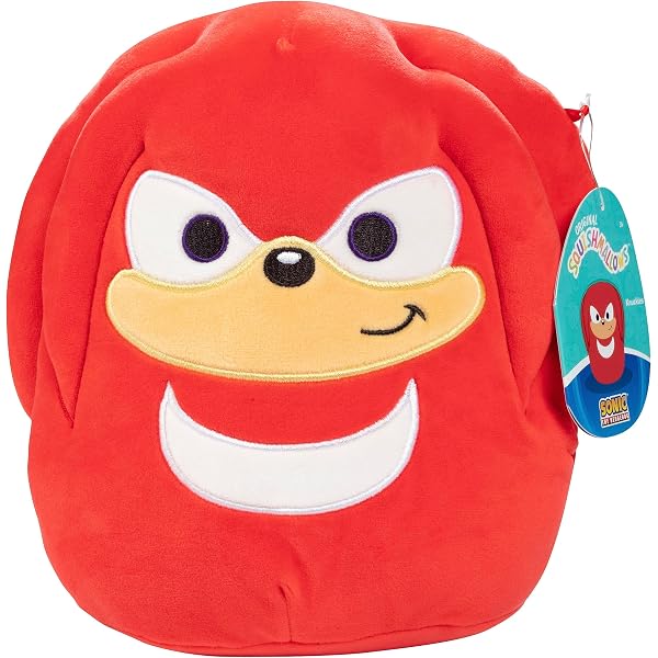 Sonic Knuckles 3D Silicone Keychain - 3 Inch Tall Character Charm For Keys, IDs, Or Bag Decor