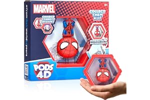 WOW! PODS - 4D Marvel Spider-man, Unique Connectable Collectable Bobble-head figure that Bursts from their World into Yours, Wall or Shelf Display, Marvel Toys and Gifts, Series 1 no. 411