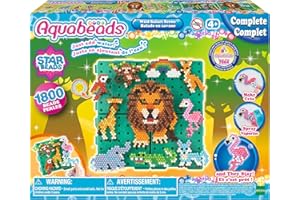 EPOCH Aquabeads - Balade en savane - Kit de loisirs créatifs - Activité manuelle enfants en toute autonomie - Coffret de perles qui collent avec de l'eau - Jouet enfant 4 ans et + - 31968