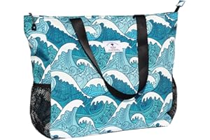ESVAN Grande borsa da spiaggia resistente all'acqua leggera da 50,8 cm da donna oversize borsa tote per palestra, spiaggia, viaggi, piscina, yoga, infermiere