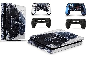 giZmoZ n gadgetZ Calcomanía de Vinilo para Consola PS4 Slim DV de Starwars + 2 Fundas para Controlador