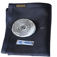 SAI PRASEEDA Mosquito Net for Window with Fiber Glass 3/4 Feet (90/120cm) 35/47 Inches 1 Year Guarantee Already Stitched…