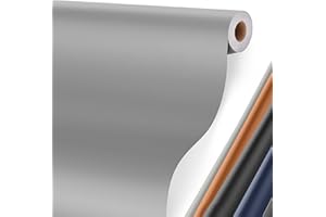 YAFLC Leder Reparatur Set Grau, 40 x 160cm Kunstleder Selbstklebend, Lederflicken Selbstklebend Leder Patch für Couch, Sofa, Autositze Zubehör,Jacken, Handtaschen