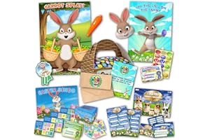 Taylise | Easter Party Games | 5 GAMES BUNDLE | five Easter games included for Easter, Easter Party Supplies, Easter Decoration
