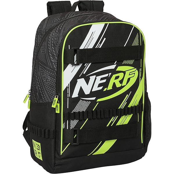 Portatodo Triple NERF GAME - Estuche Infantil Resistentes, 21.5x8x10 Cm | Ideal Para Colegio, Deporte Y Viajes