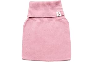 KNITAS Baumwollschal für Kinder I Super Weich Gestrickte Strickschal zum Schutz des Halses vor Kälte und Wind für den Frühling I Schlupfschal in der Farbe Beige und Rosa - Mädchen Jungen 0-10 Jahre