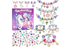 Tomylv Kit per Braccialetti Bambina, Regalo di Creazione Gioielli 5 6 7 8 9 10 11 12 Anni - Idee per Natale, Compleanno, Pasqua, San Valentino
