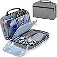 Damero Carrying Case for 2 Stethoscopes, Portable Stethoscope Case Compatible with 3M Littmann/ADC/Omron Stethoscope and Nurse Accessories, Grey