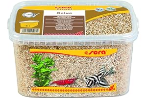 sera Gravel Beige 2-4 mm 6000 ml - Grava Natural Beige (Ø 2 – 4 mm) para Todos los acuarios de Agua Dulce y Salada