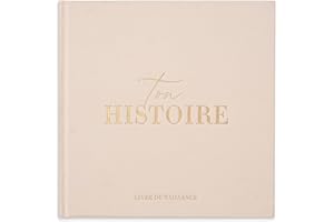 BIBI & BEAU Libro de nacimiento – Álbum de fotos y nacimiento – Regalo para nacimiento, 132 páginas y álbum de fotos – Libro de nacimiento para bebés y niñas – Fotos de 10 x 15 y 13 x 18 cm (crema)