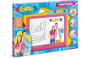 Clementoni Me Contro Te Magnetica, Lavagna cancellabile, tavola da Disegno, lavagnetta per Scrivere e disegnare, Bambini 4 Anni+, Multicolore, 18619