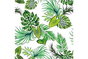 YULLPAPER Papel Pintado Autoadhesivo Verde Hojas De Palmera Decoracion Pared Habitacion Salon 44,5×300 Cm Vinilo Adhesivo Papel Pintado Para Muebles Encimera Cocina Impermeable Papel Para Blanca Forrar Muebles