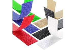 KS24 Products Klettband zum Aufnähen Set Hakenband & Flauschband - Größe & Farbe wählbar (weiß, 16 mm x 1 m auf Rolle)