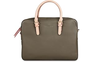 bugatti Ella Businesstasche 15", Aktentasche aus Kunstleder mit Laptopfach, olive